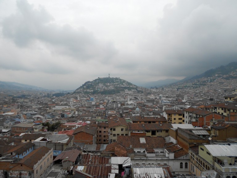 A view of Quito from the Basilica. Doesn't do it justice.