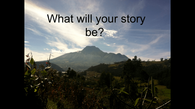 One of my opening slides